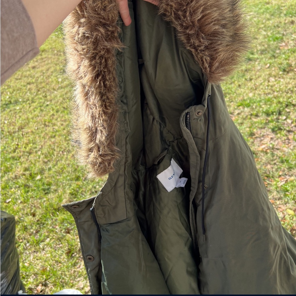 Old navy puffy jacket.